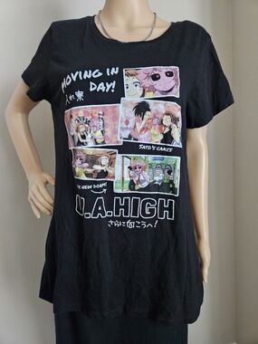 Anime My Hero Academia  Moving Day Teen  XL Black  Grafic Print  preowned